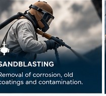 Sandblasting work
